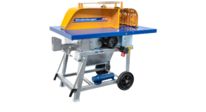 Wheeled table saw